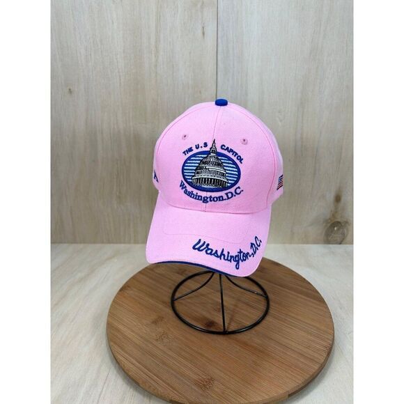 Washington D.C. The U.S Capitol Pink Baseball Hat USA - Picture 1 of 6